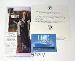 1999 Franklin Mint TITANIC Rose Porcelain Portrait Doll NEW IN BOX CoA + Poster