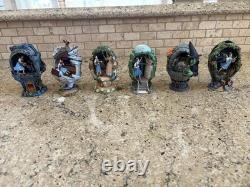 1999 Franklin Mint Wizard of Oz Collectible Miniature Eggs Complete Set Of 6