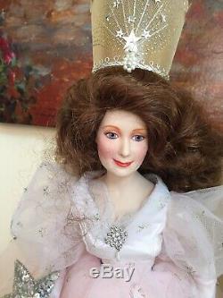 19 Franklin Mint Limited Porcelain Dolls Glinda The Good Witch Wizard Of Oz