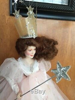 19 Franklin Mint Limited Porcelain Dolls Glinda The Good Witch Wizard Of Oz