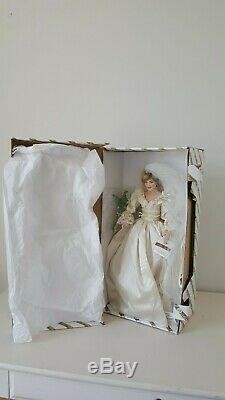 19 Franklin Mint WEDDING PRINCESS DIANA Porcelain doll bride