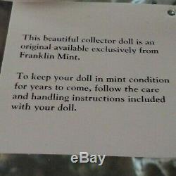 2002 Franklin Mint Forever Marilyn 18 Portrait Porcelain Doll Displayed in Case