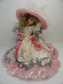 20 Franklin Mint Blushing Rose porcelain doll Maryse Nicole Heirloom Signed B5-5