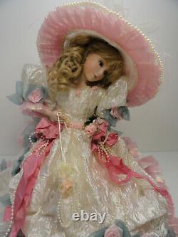 20 Franklin Mint Blushing Rose porcelain doll Maryse Nicole Heirloom Signed B5-5