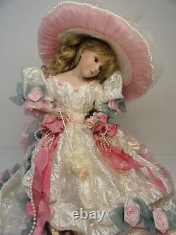 20 Franklin Mint Blushing Rose porcelain doll Maryse Nicole Heirloom Signed B5-5