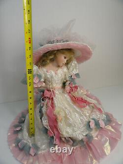 20 Franklin Mint Blushing Rose porcelain doll Maryse Nicole Heirloom Signed B5-5