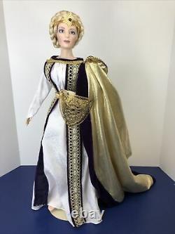 22 Franklin Heirloom Porcelain/Cloth Doll The Lady Eowyn Lord Of The Rings Box