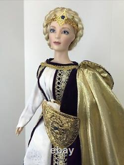 22 Franklin Heirloom Porcelain/Cloth Doll The Lady Eowyn Lord Of The Rings Box