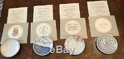 22 Miniature Plates of the World's Great Porcelain Houses w COA by Franklin Mint