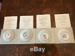 22 Miniature Plates of the World's Great Porcelain Houses w COA by Franklin Mint