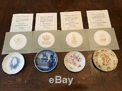 22 Miniature Plates of the World's Great Porcelain Houses w COA by Franklin Mint