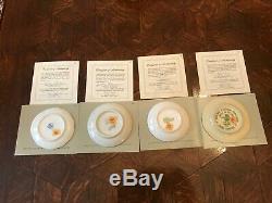 22 Miniature Plates of the World's Great Porcelain Houses w COA by Franklin Mint