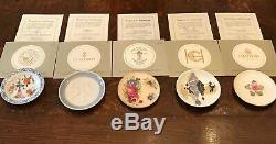 22 Miniature Plates of the World's Great Porcelain Houses w COA by Franklin Mint