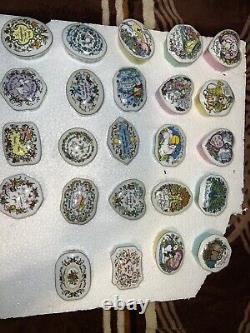 24 Music box collection the Franklin mint fine porcelain