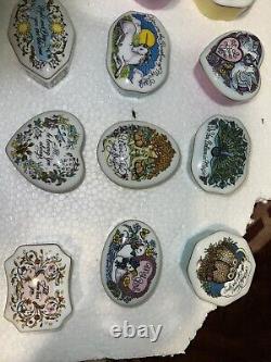 24 Music box collection the Franklin mint fine porcelain