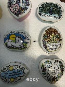 24 Music box collection the Franklin mint fine porcelain