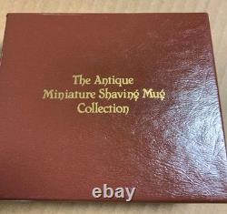 25Porcelain Mug Collection FRANKLIN MINT Set Of With Wood Rack & COA