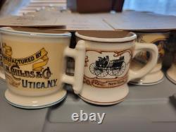 25Porcelain Mug Collection FRANKLIN MINT Set Of With Wood Rack & COA