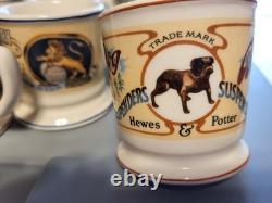25Porcelain Mug Collection FRANKLIN MINT Set Of With Wood Rack & COA