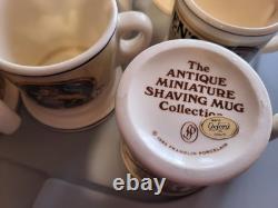 25Porcelain Mug Collection FRANKLIN MINT Set Of With Wood Rack & COA