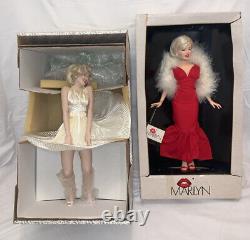 2 Marilyn Monroe Dolls, Franklin Mint, World, Porcelain