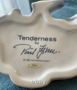 4 FRANKLIN MINT PAUL IPSEN PORCELAIN FIGURINES Tenderness, Playful Moments, Etc