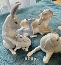4 FRANKLIN MINT PAUL IPSEN PORCELAIN FIGURINES Tenderness, Playful Moments, Etc