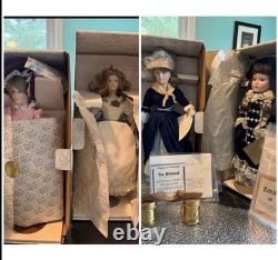 4 NIB Vintage Franklin Mint Dolls