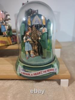 4 Vintage 1995-96 The Wizard Of Oz, The Franklin Mint Globe Musical Boxes