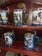 5 Franklin Mint Ted Blaylock Bald Eagle Reserve Porcelain Steins Display
