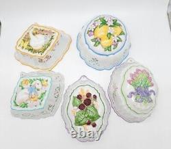 5pc Lot Vintage Le Cordon Bleu The Franklin Mint 1986 Decorative Wall Molds