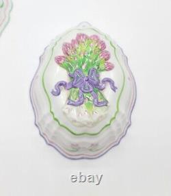 5pc Lot Vintage Le Cordon Bleu The Franklin Mint 1986 Decorative Wall Molds