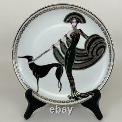 6 ERTE High Fashion Couture Art Deco Porcelain 8 Collector Plates Franklin Mint