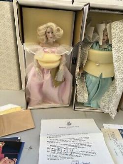 6 Franklin Mint Heirloom porcelain dolls collectible rare 1989 Gemstone