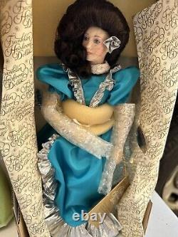 6 Franklin Mint Heirloom porcelain dolls collectible rare 1989 Gemstone