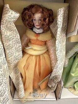 6 Franklin Mint Heirloom porcelain dolls collectible rare 1989 Gemstone
