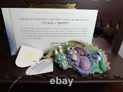 6 Franklin Mint Mood Dragons COMPLETE Mommy & Baby Set with Display Case