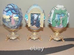 6 Pc Gone With The Wind Miniature Collection Egg Franklin Mint Complete Set
