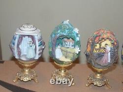 6 Pc Gone With The Wind Miniature Collection Egg Franklin Mint Complete Set