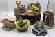 6-VINTAGE WOODLAND SURPRISES Animals JACQUELINE B SMITH 1984 PORCELAIN