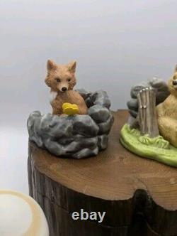 6-VINTAGE WOODLAND SURPRISES Animals JACQUELINE B SMITH 1984 PORCELAIN