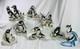 8 Cute Franklin Mint Penguins 1987-1982 Adorable Holiday Antics Abound