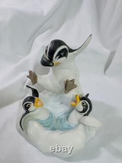 8 Cute Franklin Mint Penguins 1987-1982 Adorable Holiday Antics Abound
