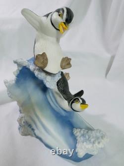8 Cute Franklin Mint Penguins 1987-1982 Adorable Holiday Antics Abound