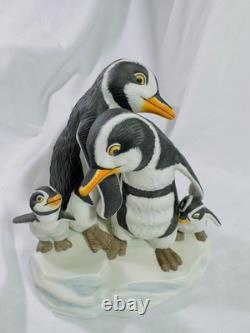8 Cute Franklin Mint Penguins 1987-1982 Adorable Holiday Antics Abound