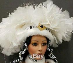 A21 33 Rustle Native American Indian Porcelain Doll Franklin Mint Winter Moon +