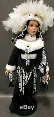 A21 33 Rustle Native American Indian Porcelain Doll Franklin Mint Winter Moon +