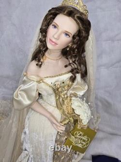 ALEKSANDRA The Faberge Winter Bride Doll 18 With Stand Franklin Mint FHD