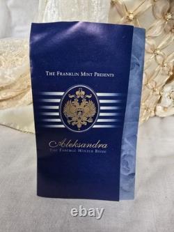 ALEKSANDRA The Faberge Winter Bride Doll 18 With Stand Franklin Mint FHD