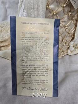 ALEKSANDRA The Faberge Winter Bride Doll 18 With Stand Franklin Mint FHD